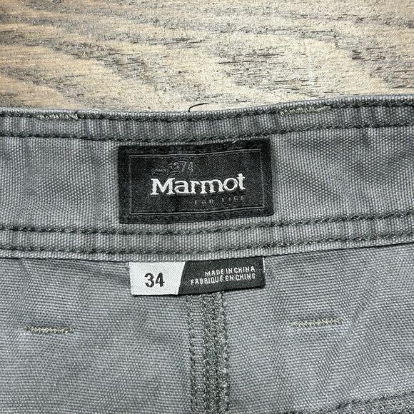 Marmot Shorts Mens 34 Gray Hiking Outdoor Adventure Lightweight Pockets - Picture 2 of 10